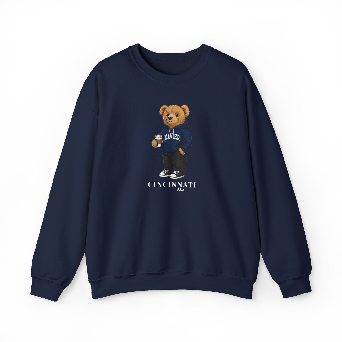 Cincinnati, Ohio Teddy Bear Crewneck Sweatshirt