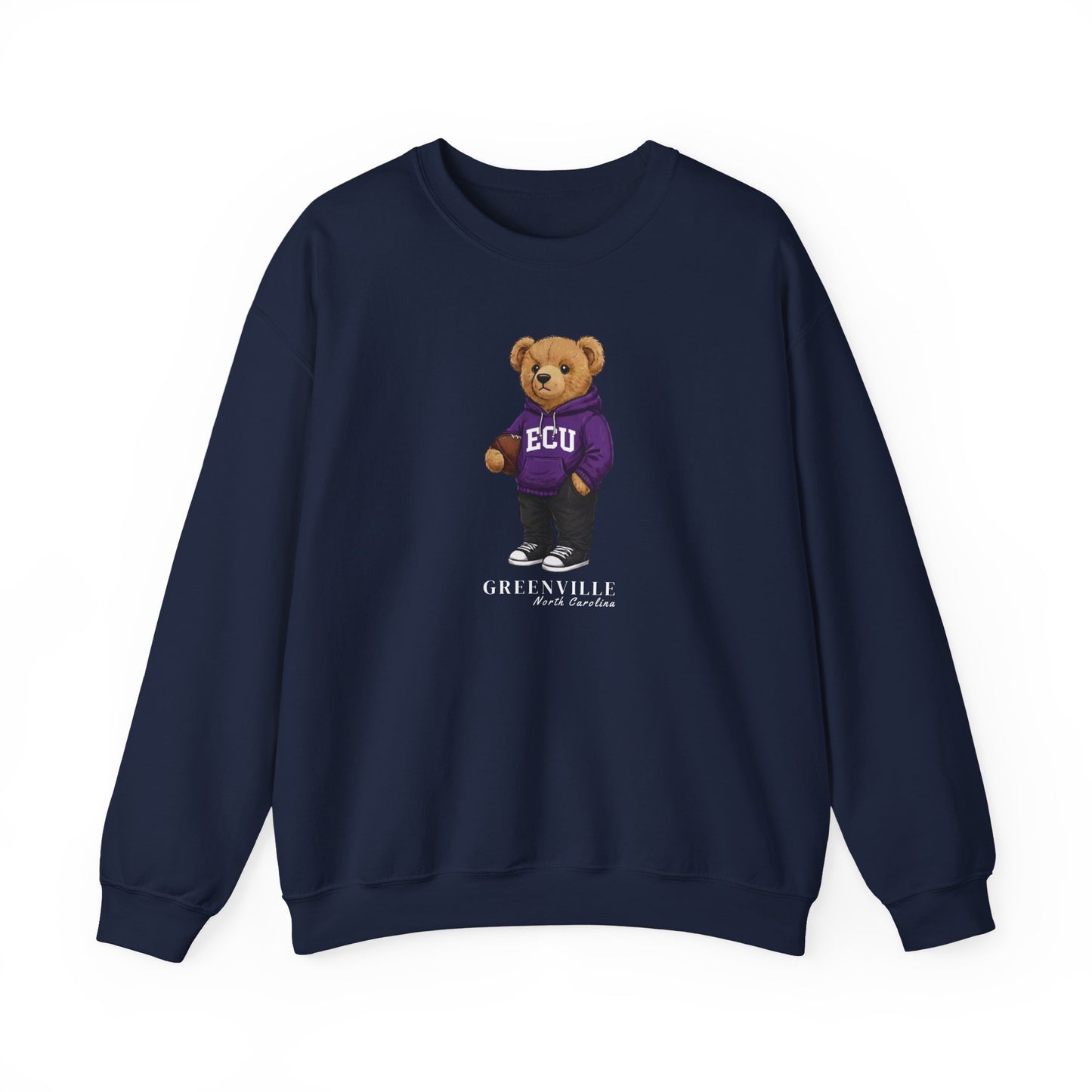 Greenville, North Carolina Teddy Bear Crewneck Sweatshirt