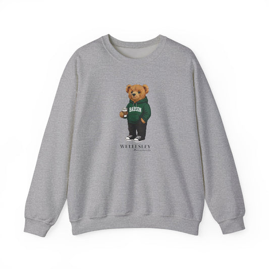 Wellesley, Massachusetts Teddy Bear Crewneck Sweatshirt