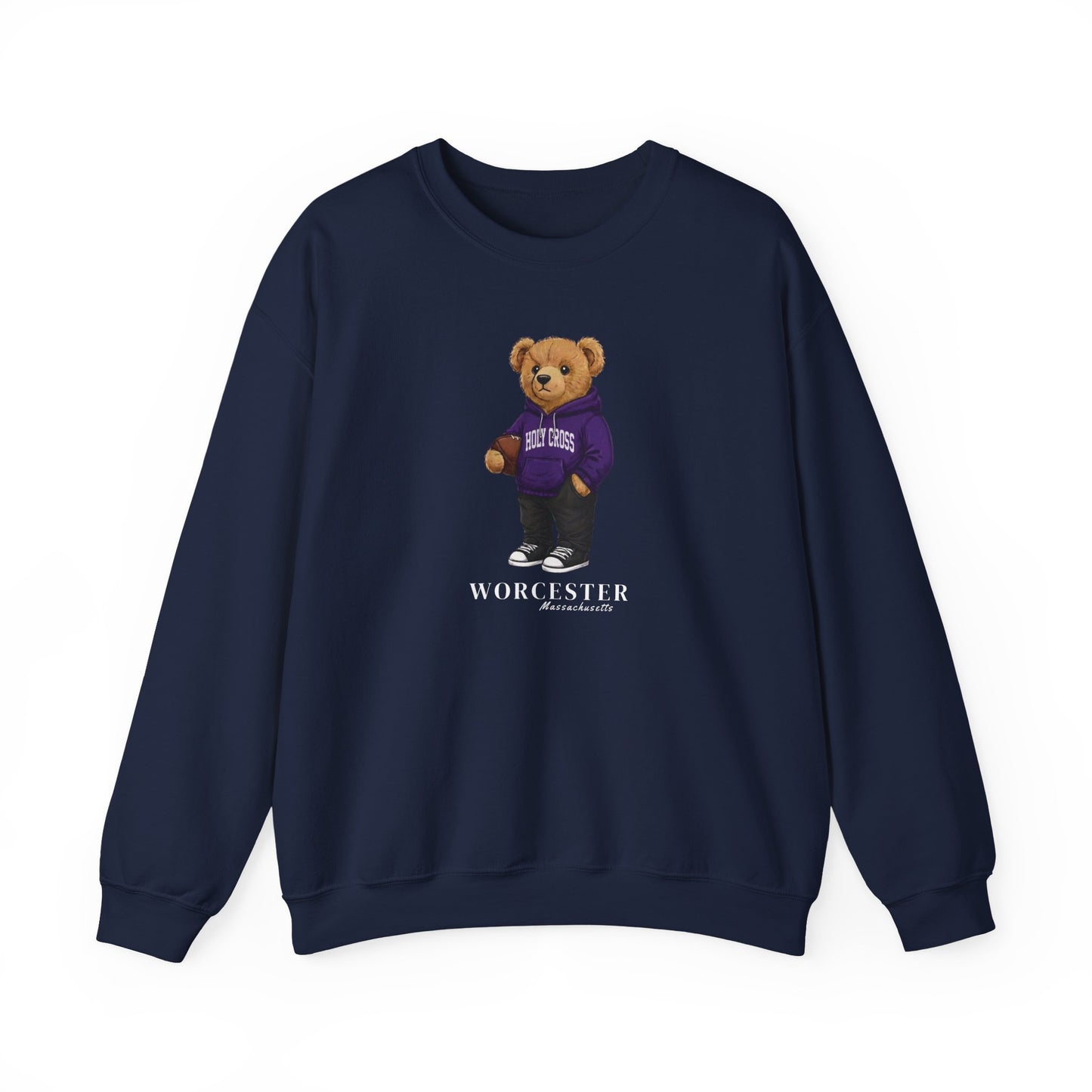 Worcester, Massachusetts Teddy Bear Crewneck Sweatshirt