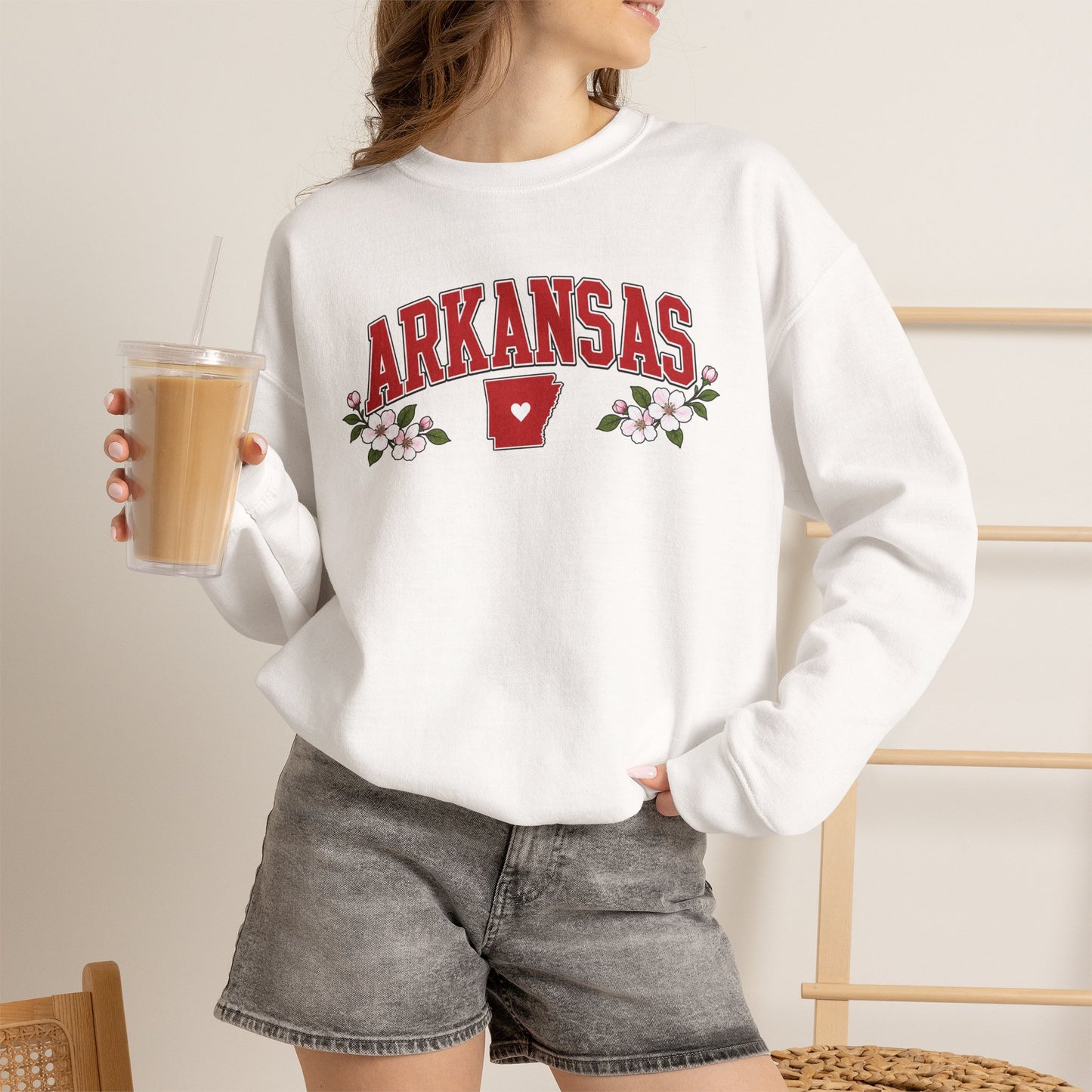 Arkansas Floral Sweatshirt
