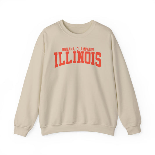 Illinois Champaign and Urbana Sweatshirt