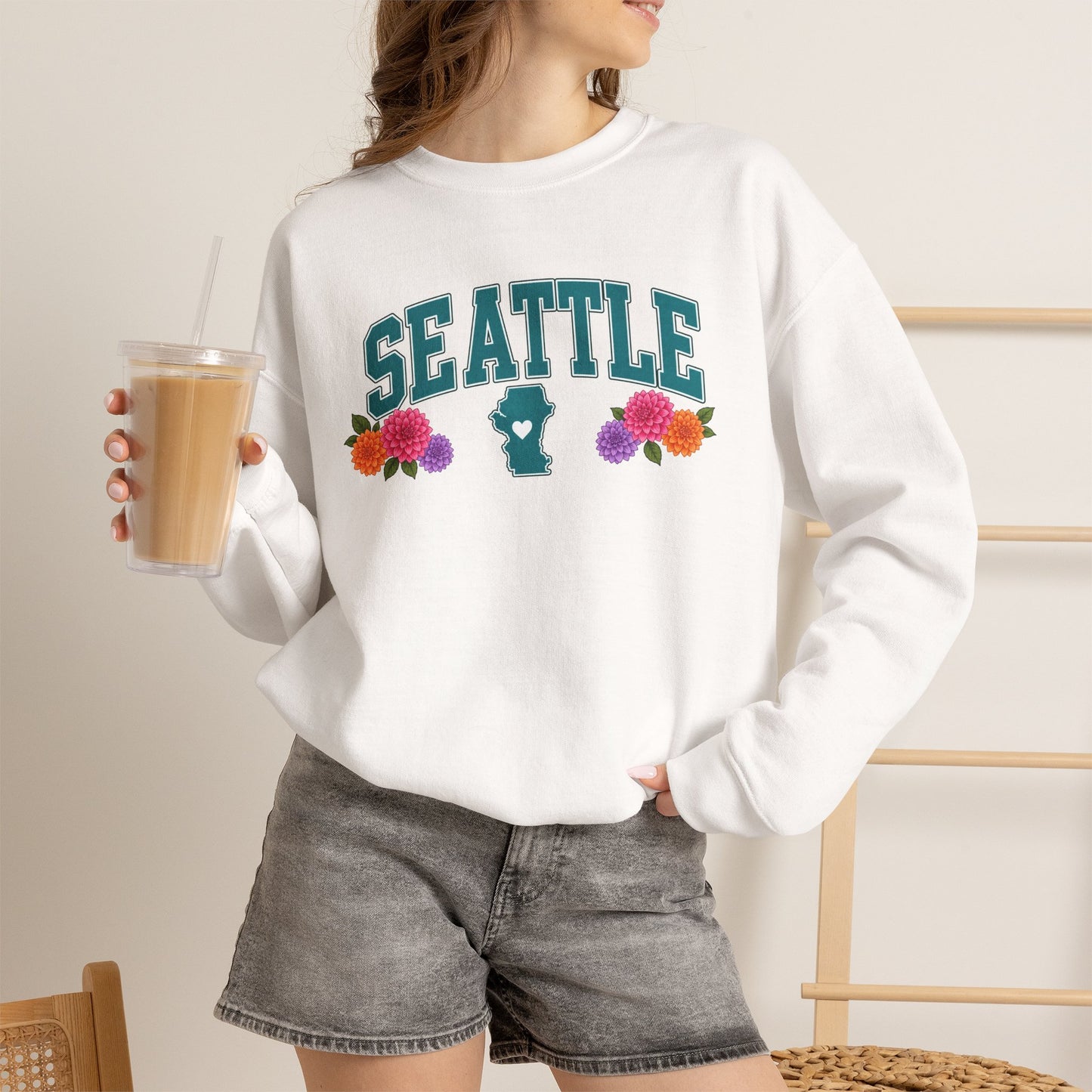 Seattle Floral Sweatshirt