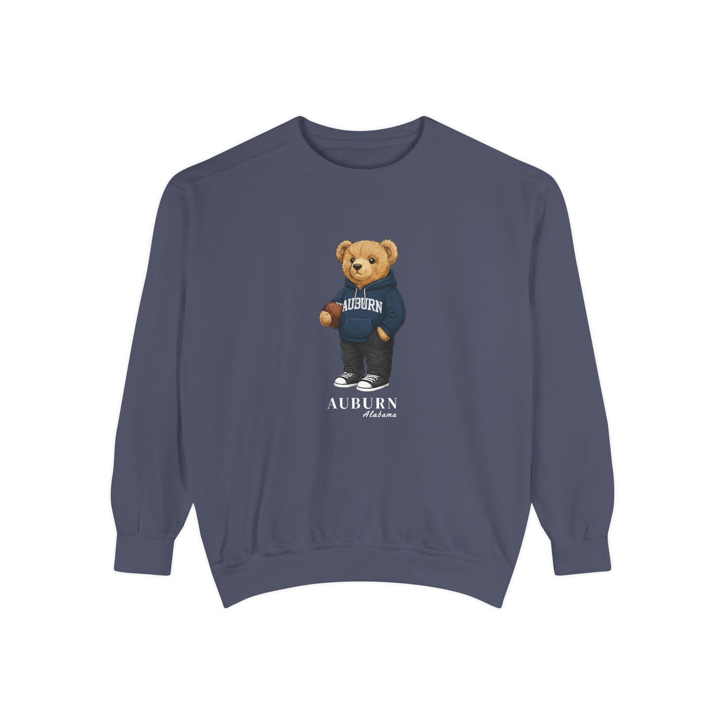 Auburn, Alabama Teddy Bear Comfort Colors Sweatshirt