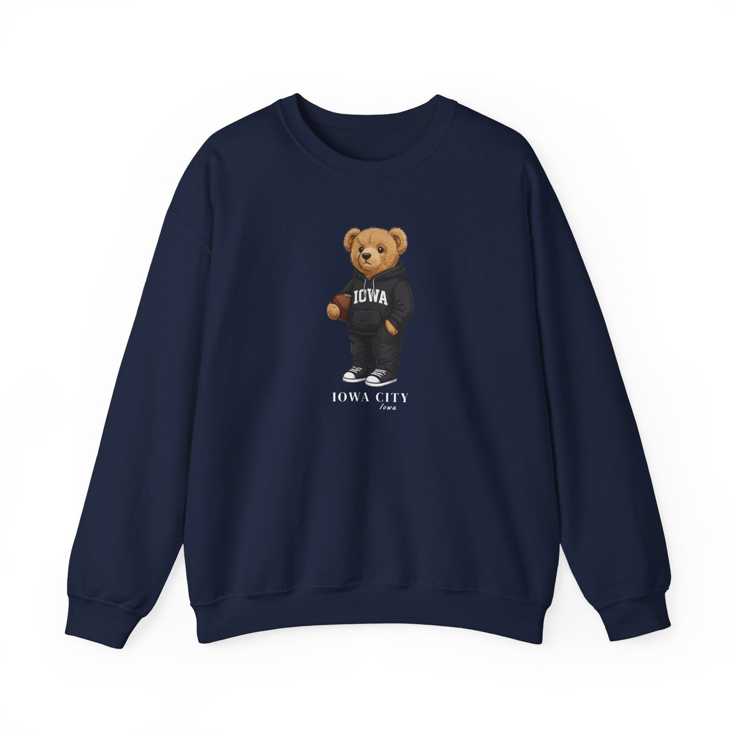 Iowa City, Iowa Teddy Bear Crewneck Sweatshirt