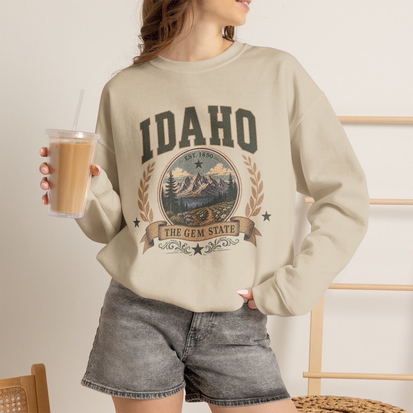 Vintage Idaho Crewneck Sweatshirt