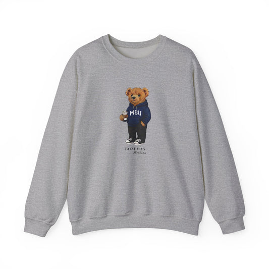 Bozeman, Montana Teddy Bear Crewneck Sweatshirt