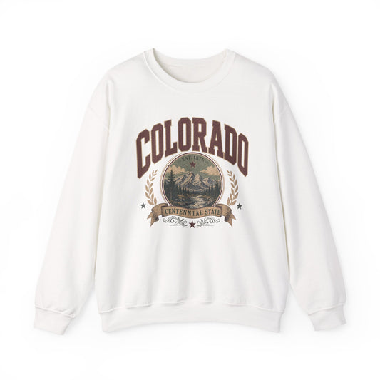Vintage Colorado - Centenntial State Crewneck Sweatshirt
