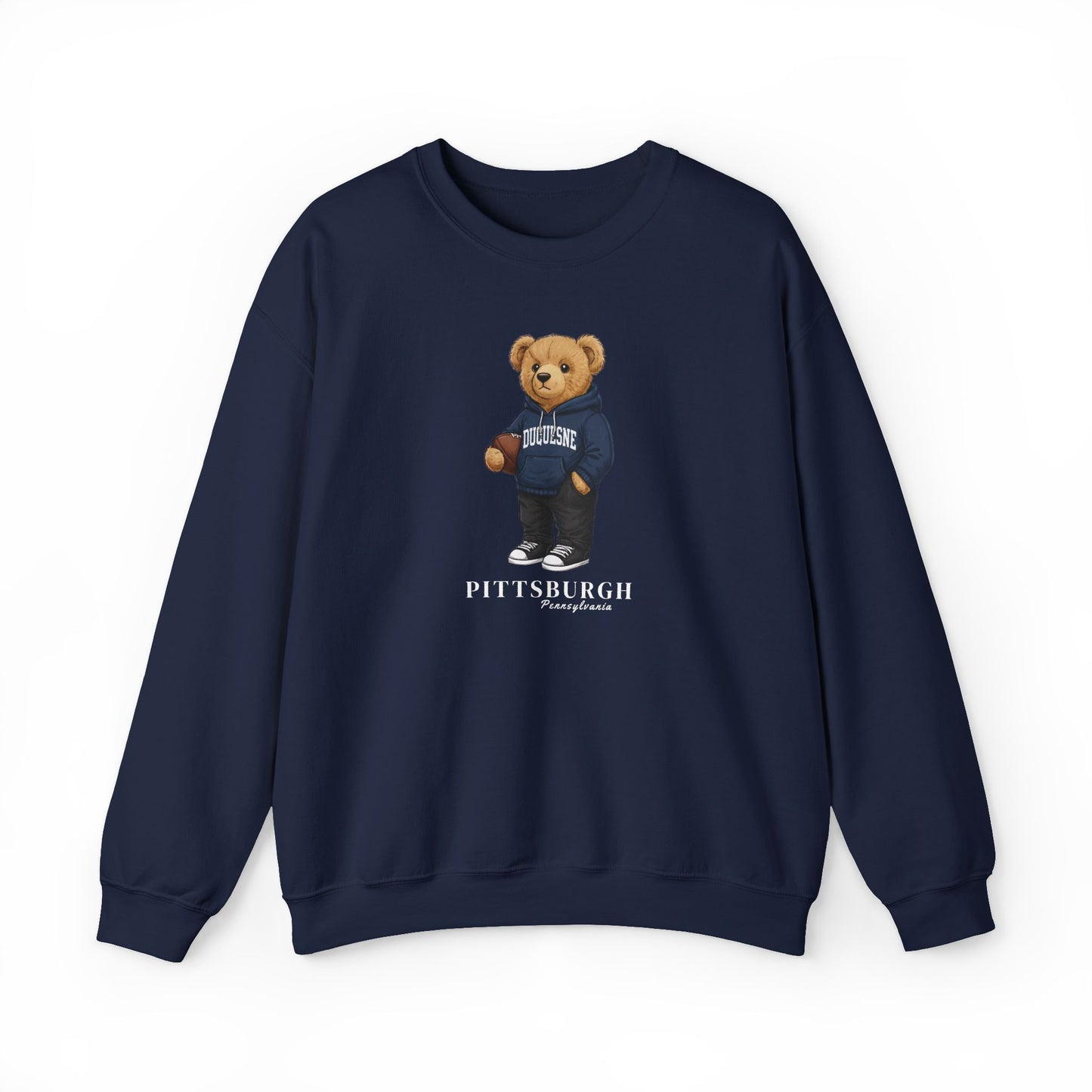 Pittsburgh, Pennsylvania Teddy Bear Crewneck Sweatshirt