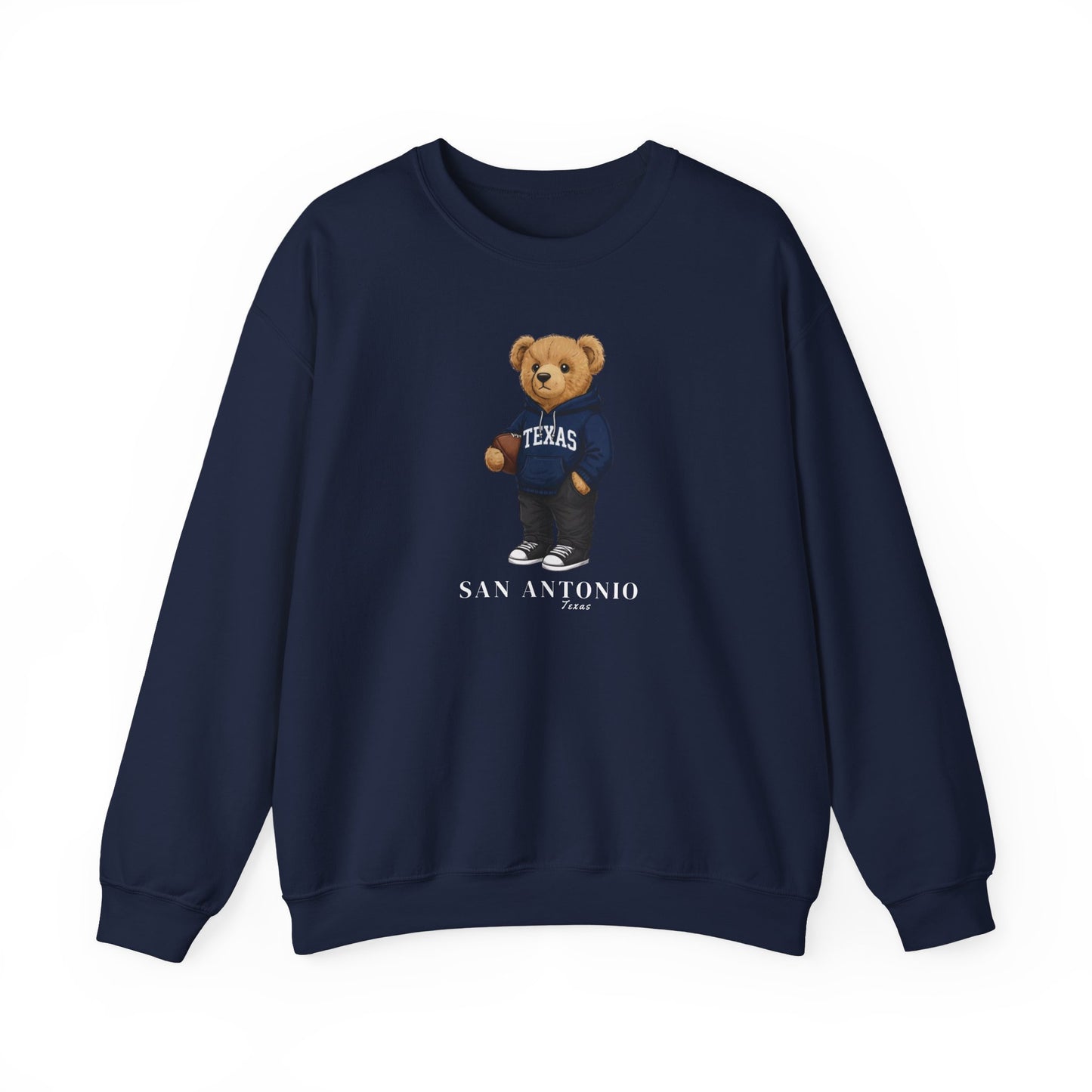 San Antonio, Texas Teddy Bear Crewneck Sweatshirt