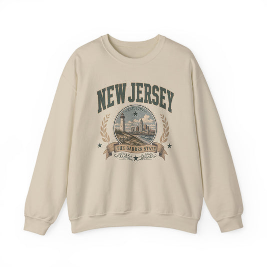 Vintage New Jersey - The Garden State Crewneck Sweatshirt