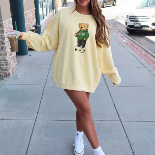 Waco, Texas Teddy Bear Comfort Colors Sweatshirt