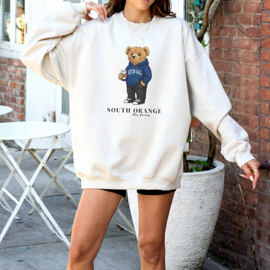 South Orange, New Jersey Teddy Bear Crewneck Sweatshirt