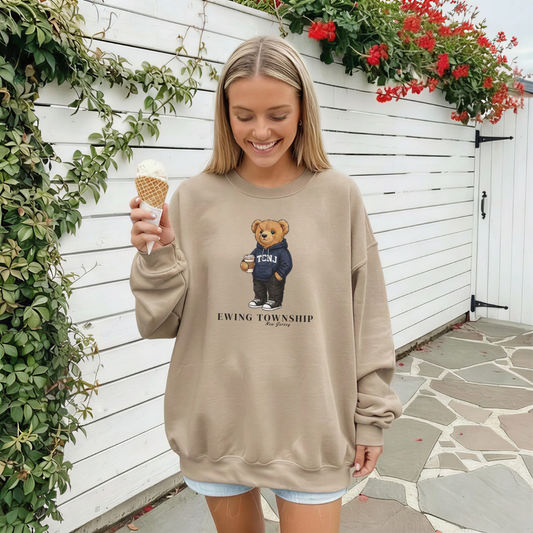Ewing Township, New Jersey Teddy Bear Crewneck Sweatshirt