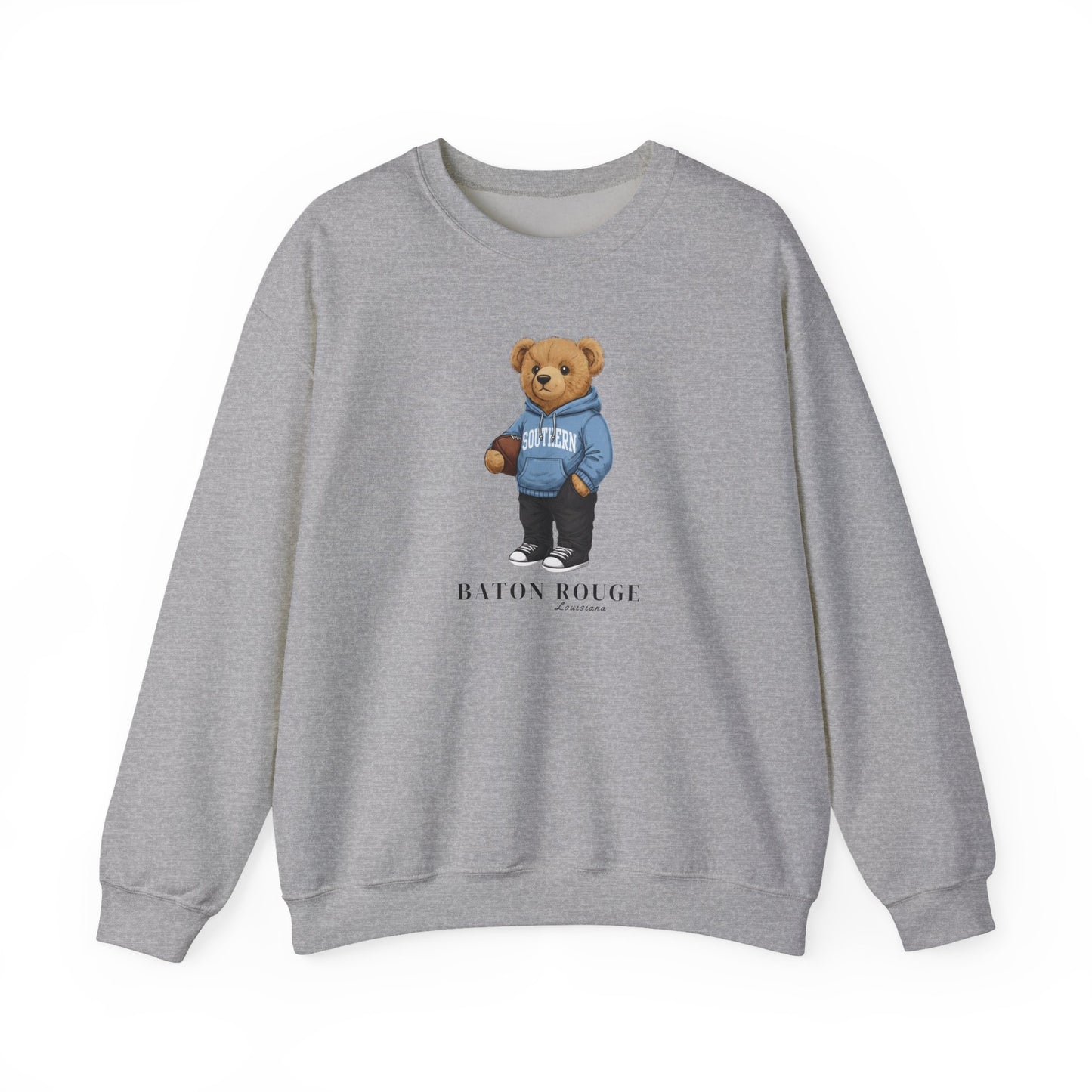 Baton Rouge, Louisiana Teddy Bear Crewneck Sweatshirt