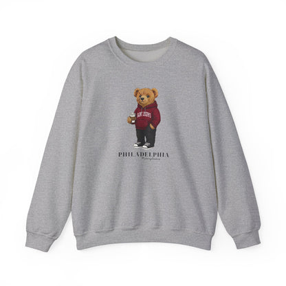 Philadelphia, Pennsylvania Teddy Bear Crewneck Sweatshirt