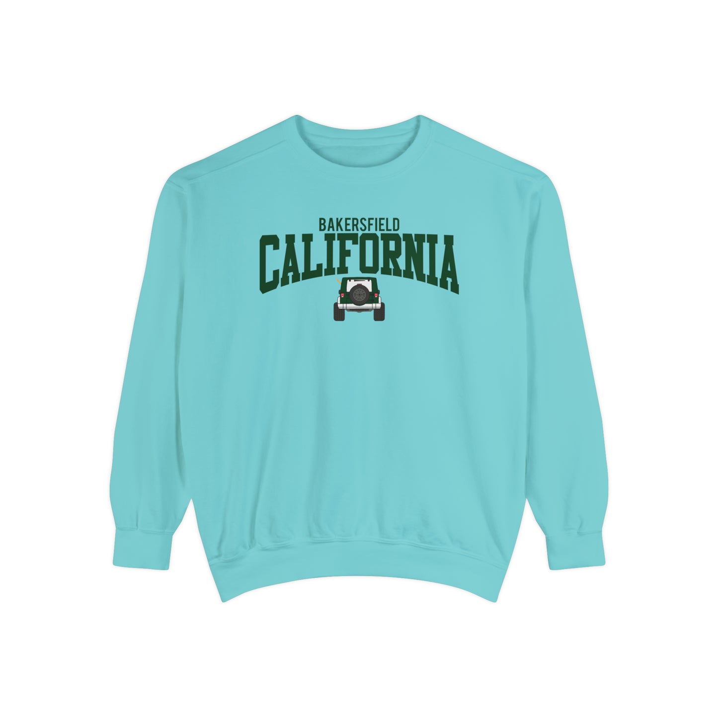 Bakersfield California Jeep Comfort Colors Sweatshirt