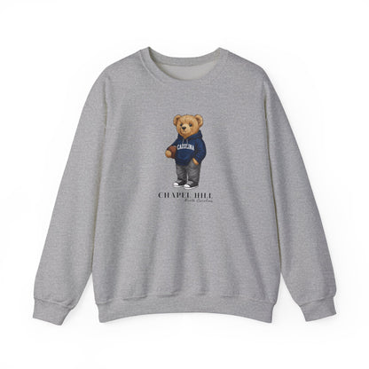 Chapel Hill North Carolina Teddy Bear Crewneck Sweatshirt