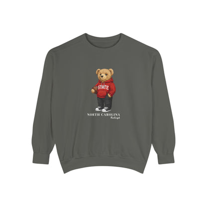 Raleigh, North Carolina Teddy Bear Comfort Colors Sweatshirt