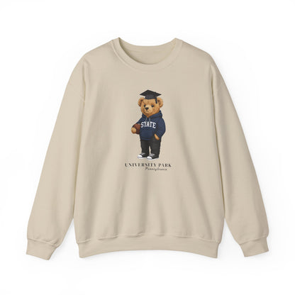University Park, Pennsylvania Grad Teddy Bear Crewneck Sweatshirt