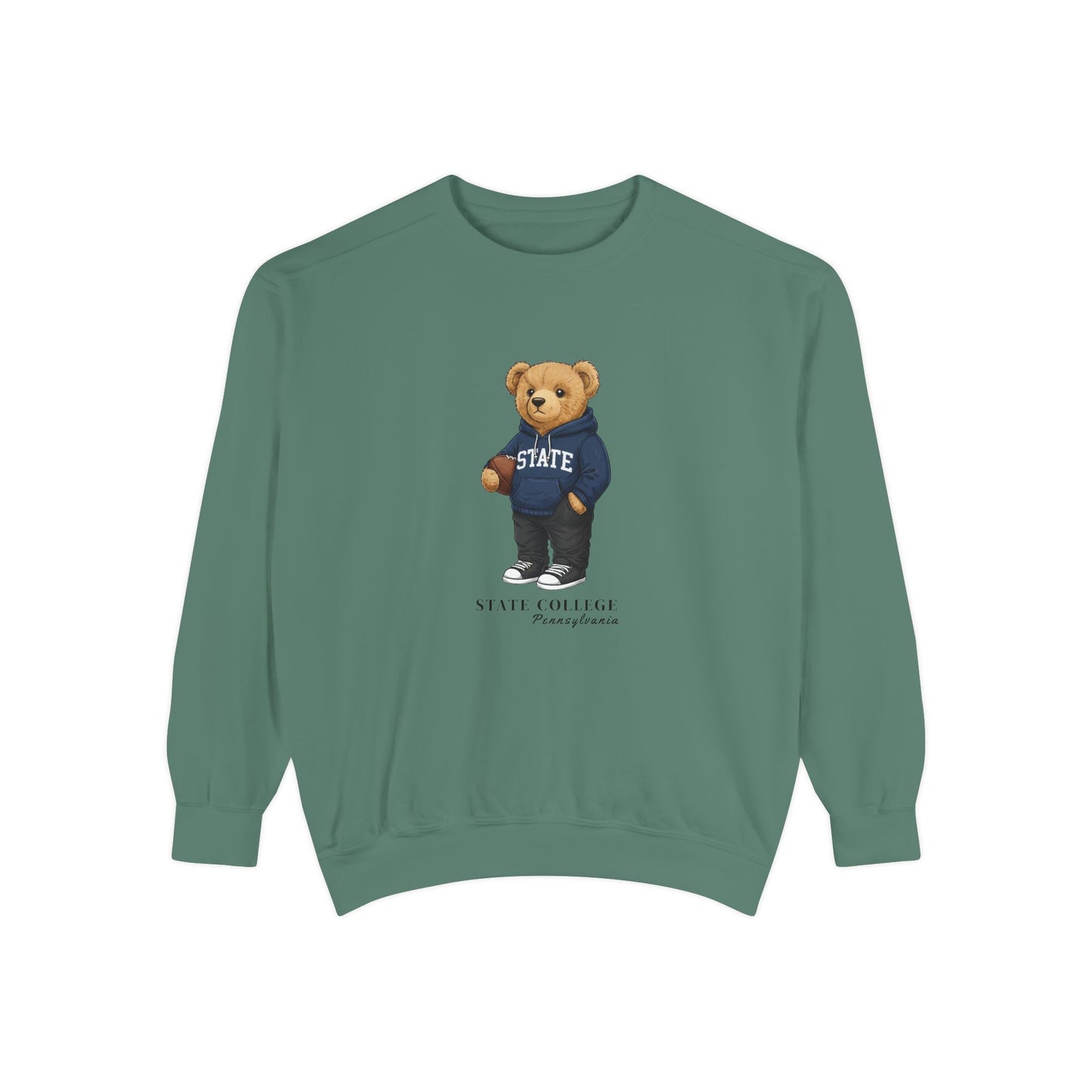 State College, Pennsylvania Teddy Bear Comfort Colors Sweatshirt