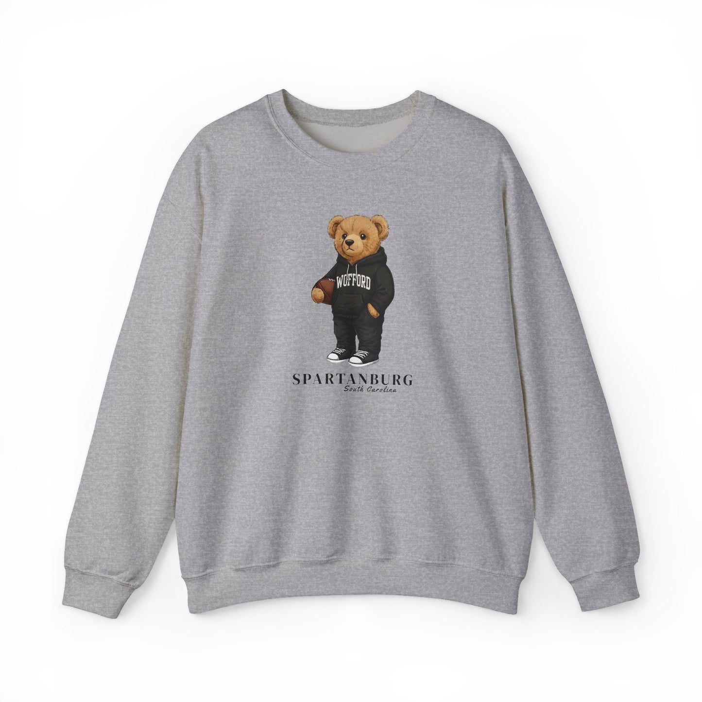 Spartanburg, South Carolina Teddy Bear Crewneck Sweatshirt