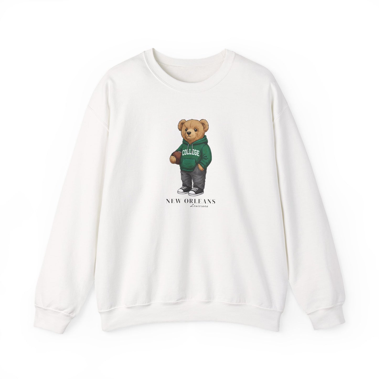 New Orleans, Louisiana Teddy Bear Crewneck Sweatshirt