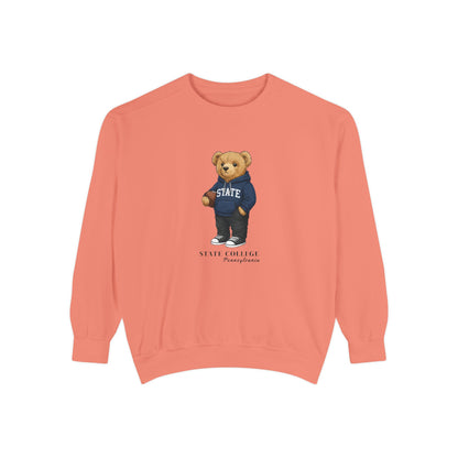State College, Pennsylvania Teddy Bear Comfort Colors Sweatshirt