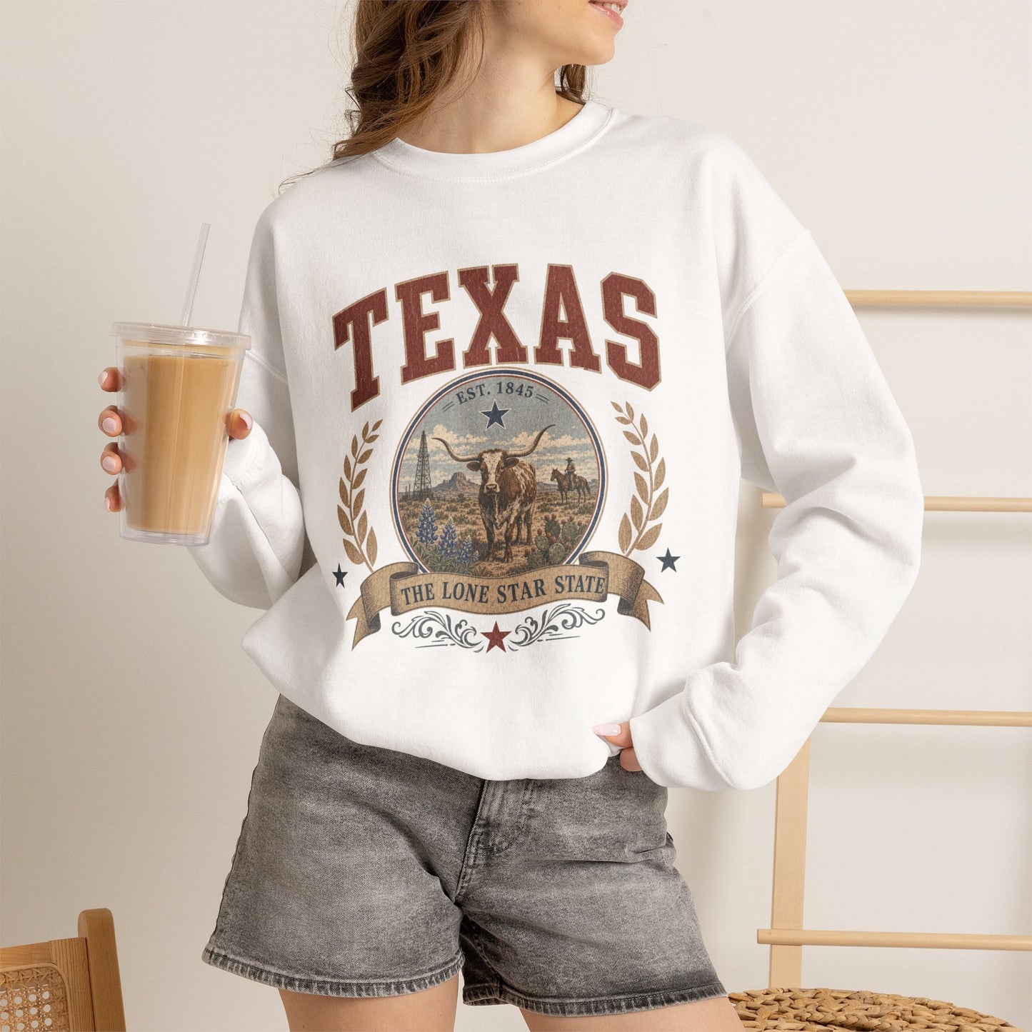 Vintage Texas - The Lone Star State Crewneck Sweatshirt