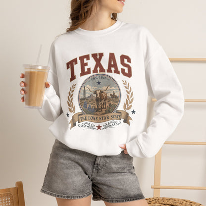 Vintage Texas - The Lone Star State Crewneck Sweatshirt