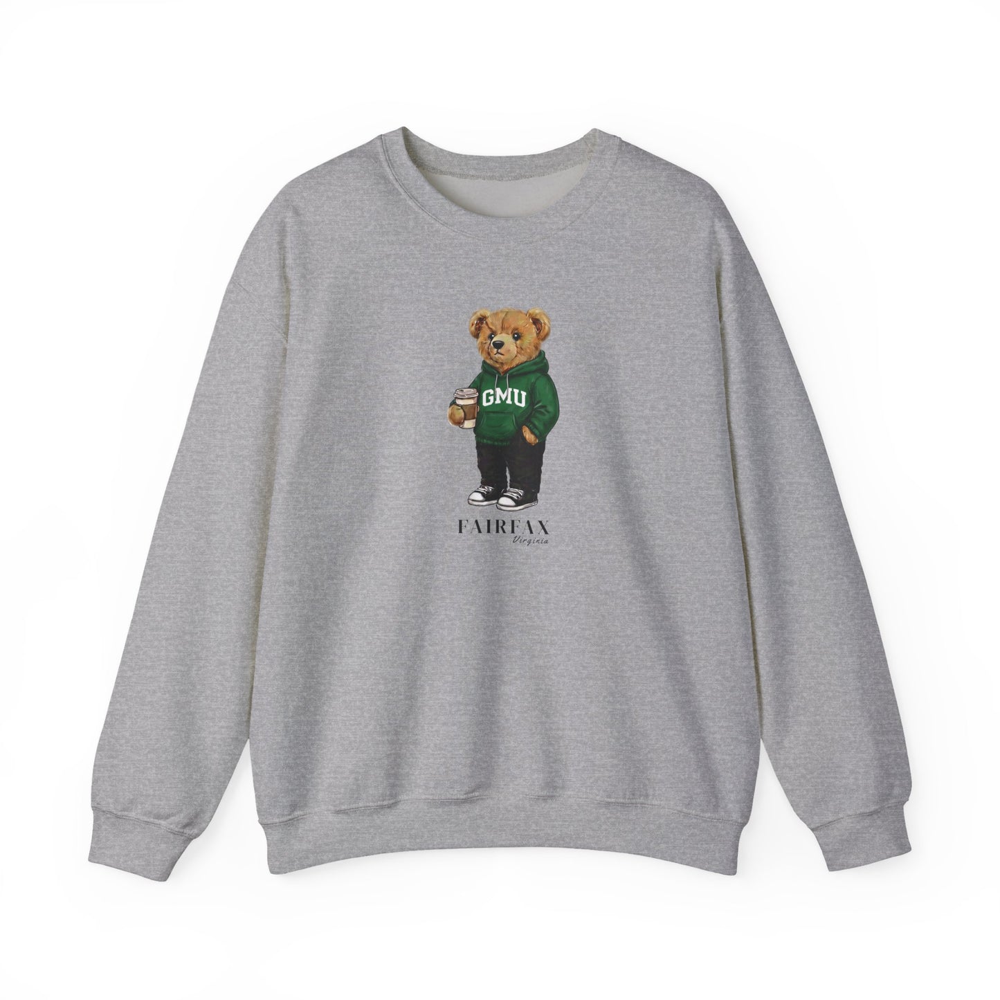 Fairfax, Virginia Teddy Bear Crewneck Sweatshirt