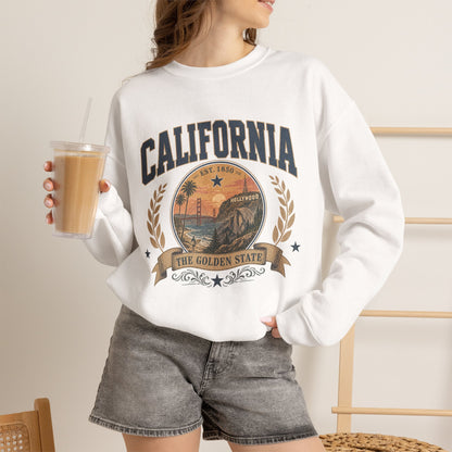 Vintage California - The Golden State Crewneck Sweatshirt