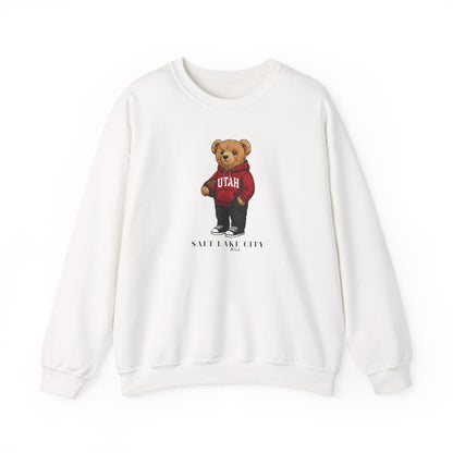 Salt Lake City, Utah Teddy Bear Crewneck Sweatshirt