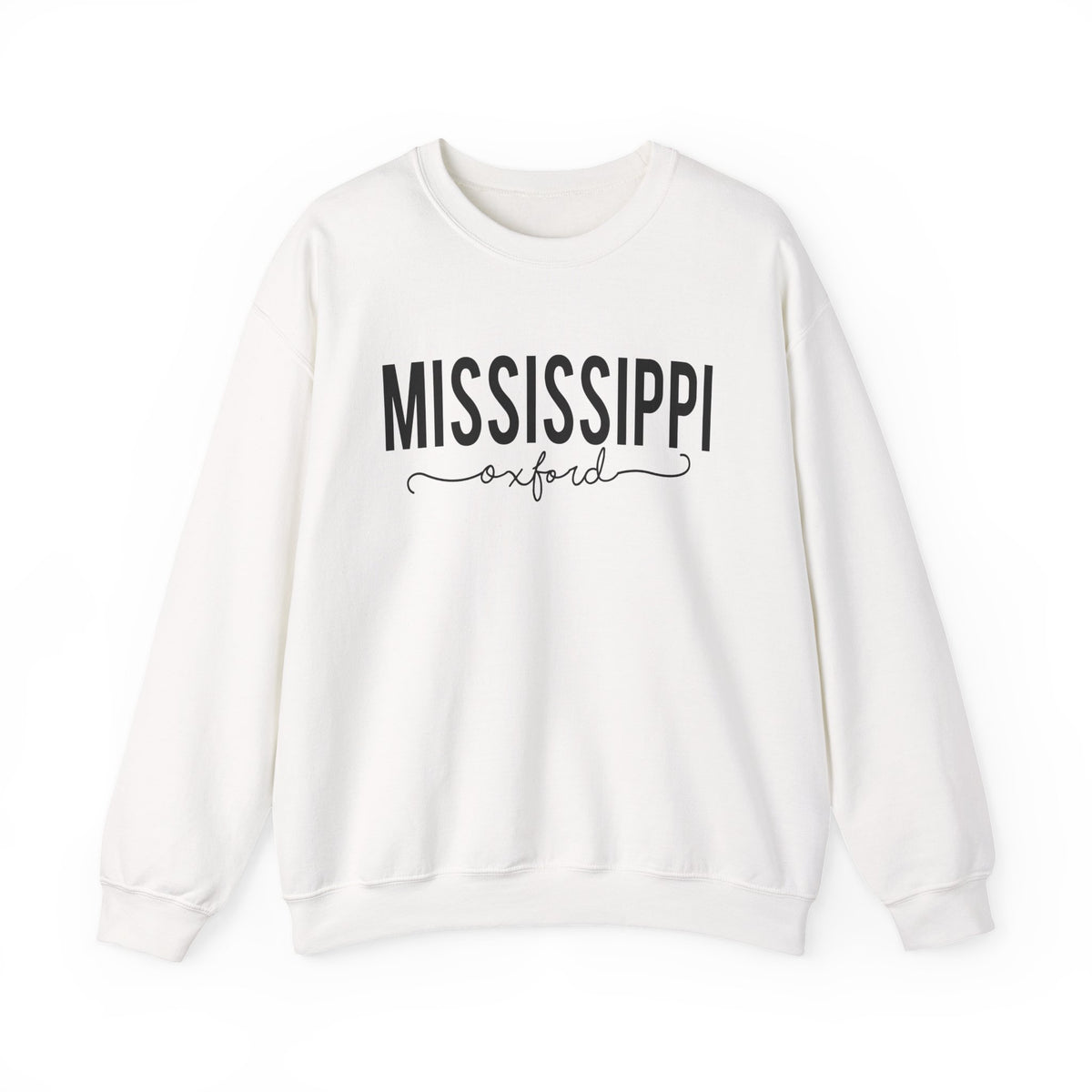 Mississippi, Oxford Crewneck Sweatshirt