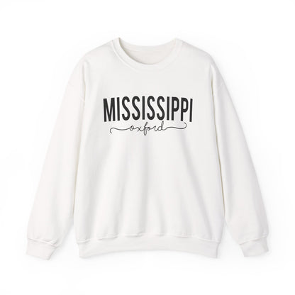 Mississippi, Oxford Crewneck Sweatshirt