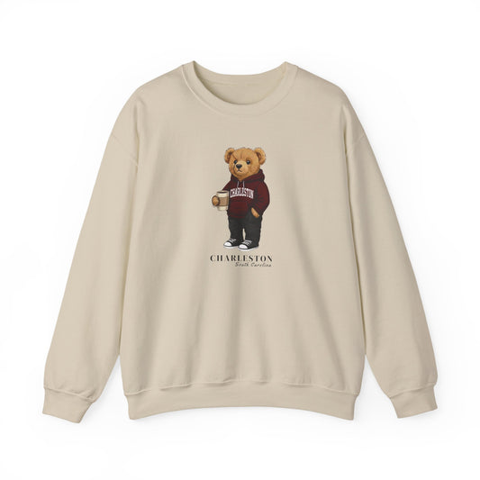 Charleston, South Carolina Teddy Bear Crewneck Sweatshirt