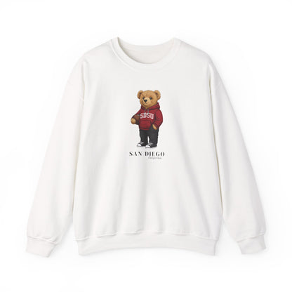 San Diego, California Teddy Bear Crewneck Sweatshirt