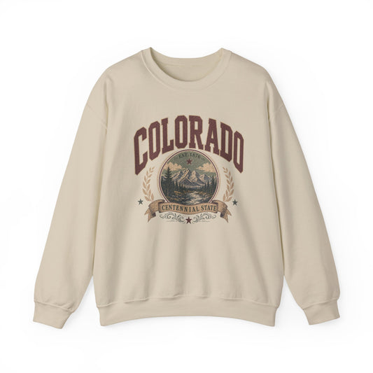 Vintage Colorado - Centenntial State Crewneck Sweatshirt