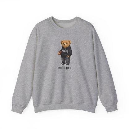 Boulder, Colorado Teddy Bear Crewneck Sweatshirt