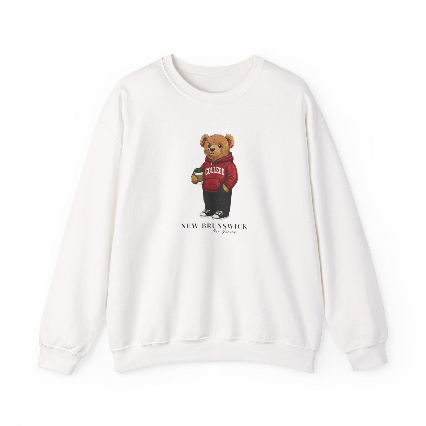 New Brunswick, New Jersey Teddy Bear Crewneck Sweatshirt