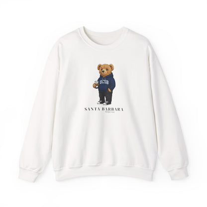 Santa Barbara, California Teddy Bear Crewneck Sweatshirt