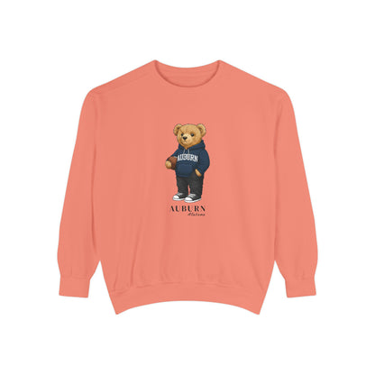 Auburn, Alabama Teddy Bear Comfort Colors Sweatshirt