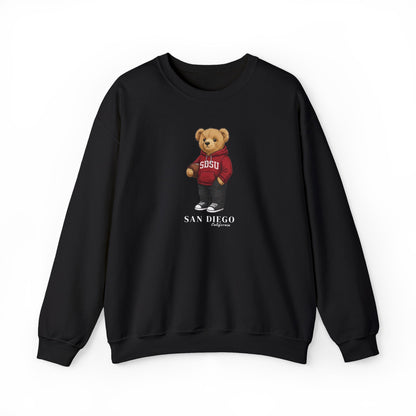 San Diego, California Teddy Bear Crewneck Sweatshirt