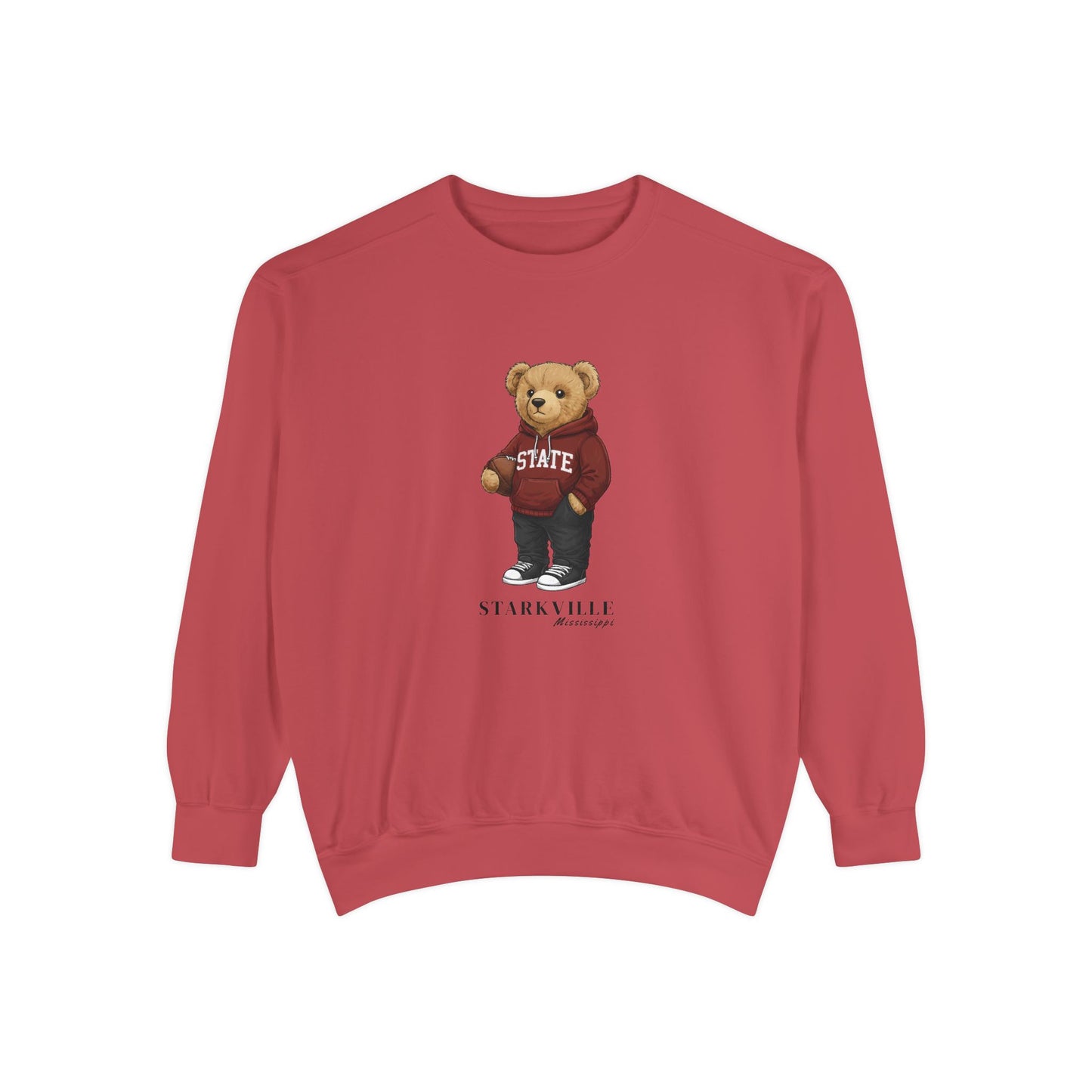 Starkville, Mississippi Teddy Bear Comfort Colors Sweatshirt