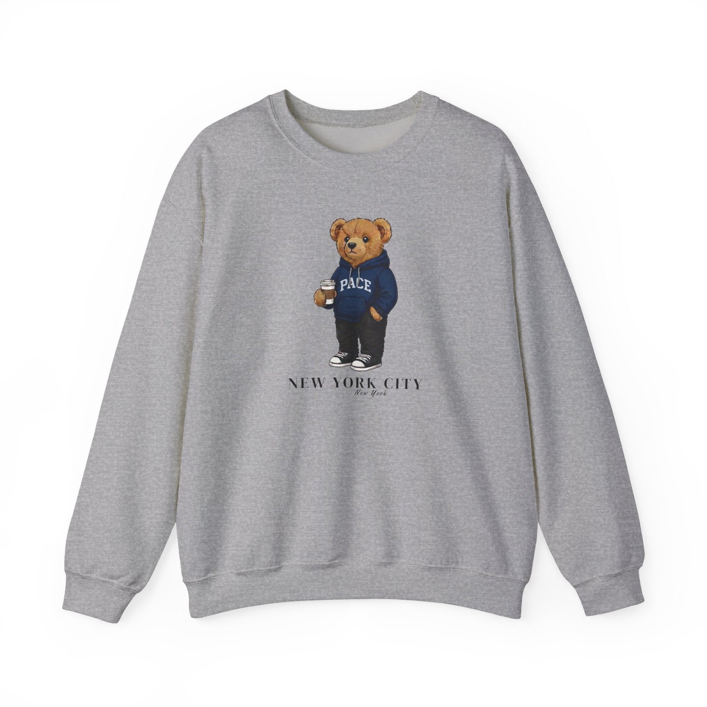 New York City, New York Teddy Bear Crewneck Sweatshirt