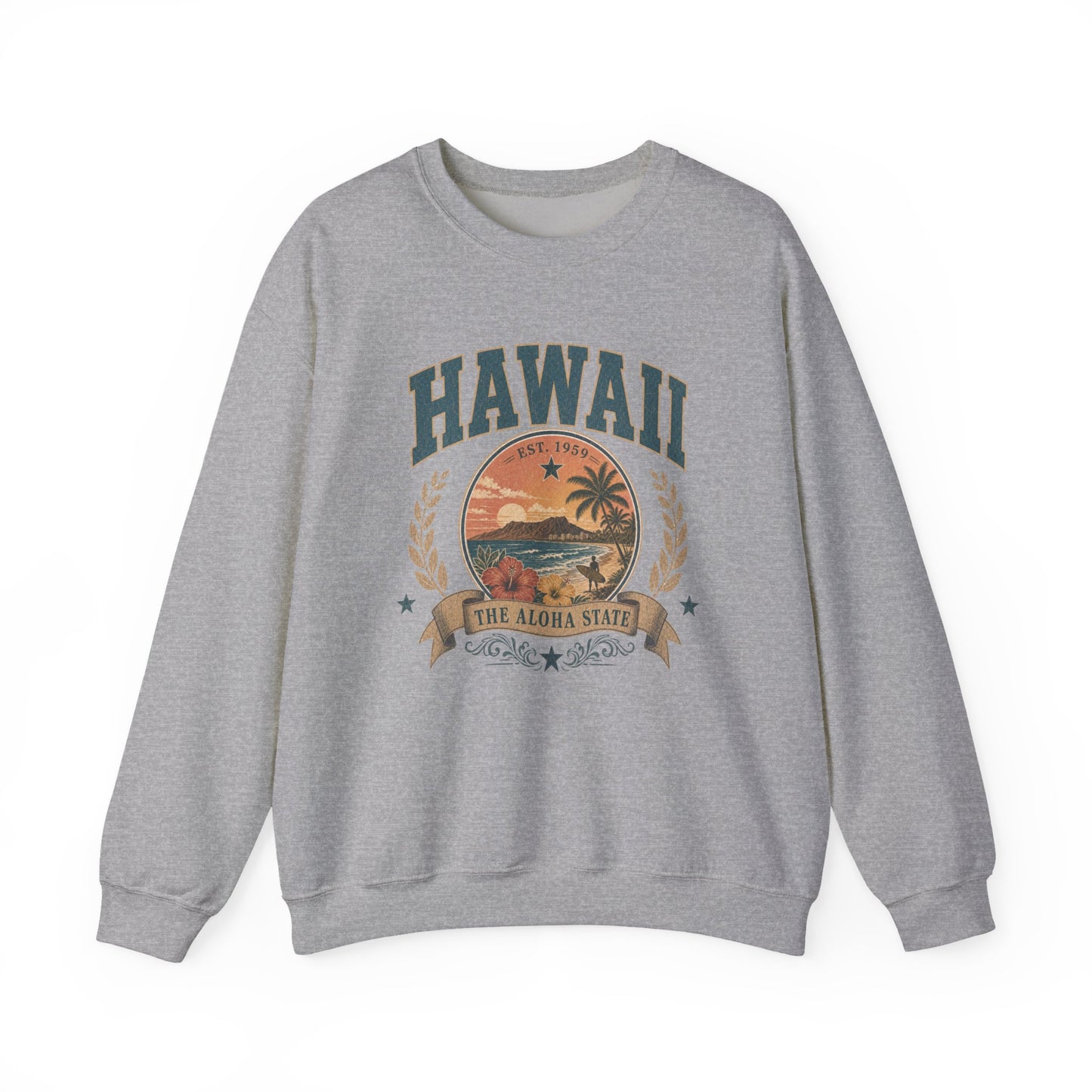 Vintage Hawaii - The Aloha State Crewneck Sweatshirt