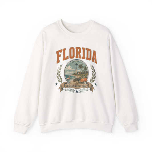 Vintage Florida - The Sunshine State Crewneck Sweatshirt
