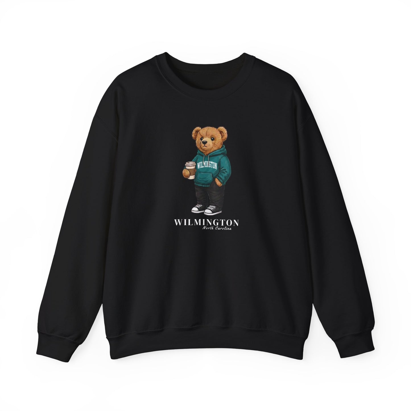 Wilmington, North Carolina Teddy Bear Crewneck Sweatshirt