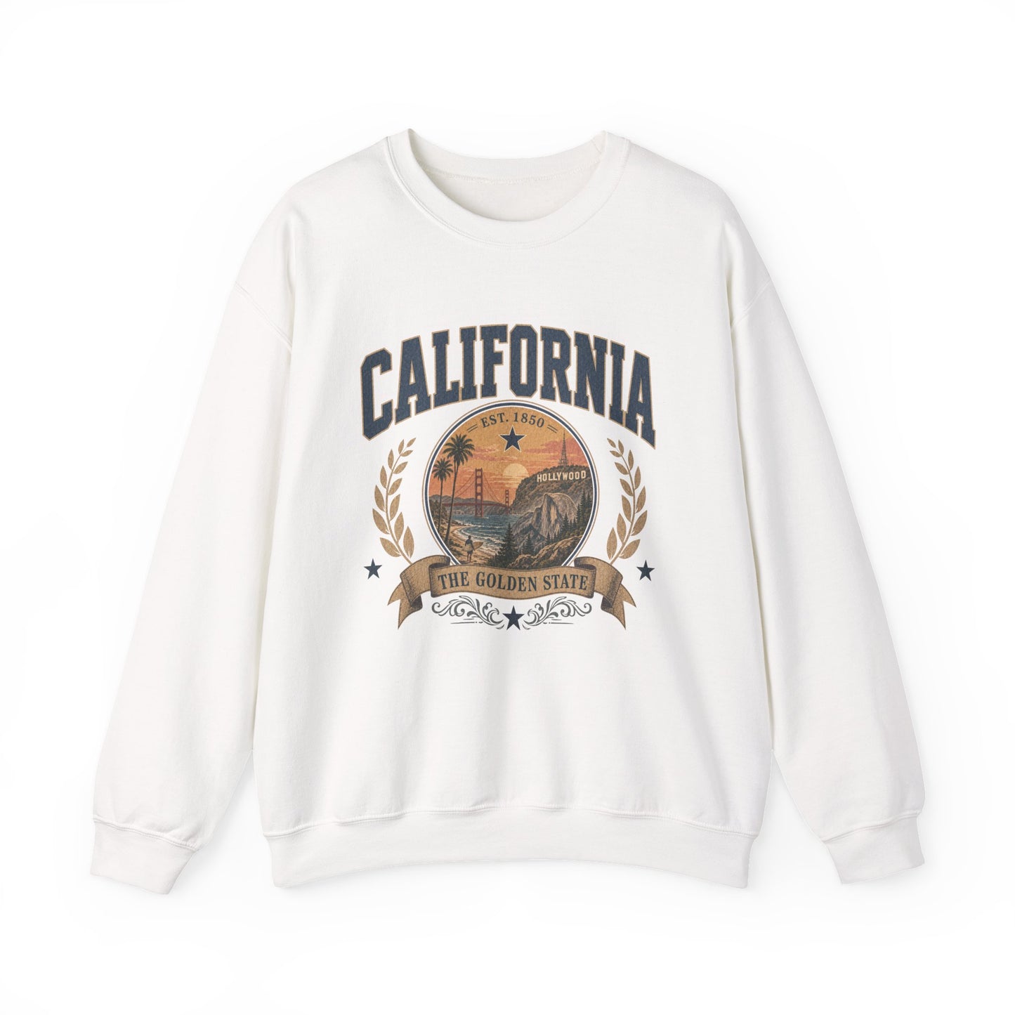Vintage California - The Golden State Crewneck Sweatshirt