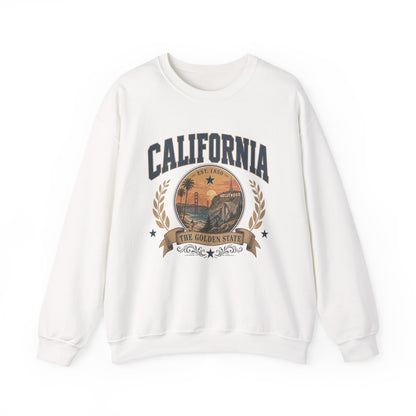 Vintage California - The Golden State Crewneck Sweatshirt